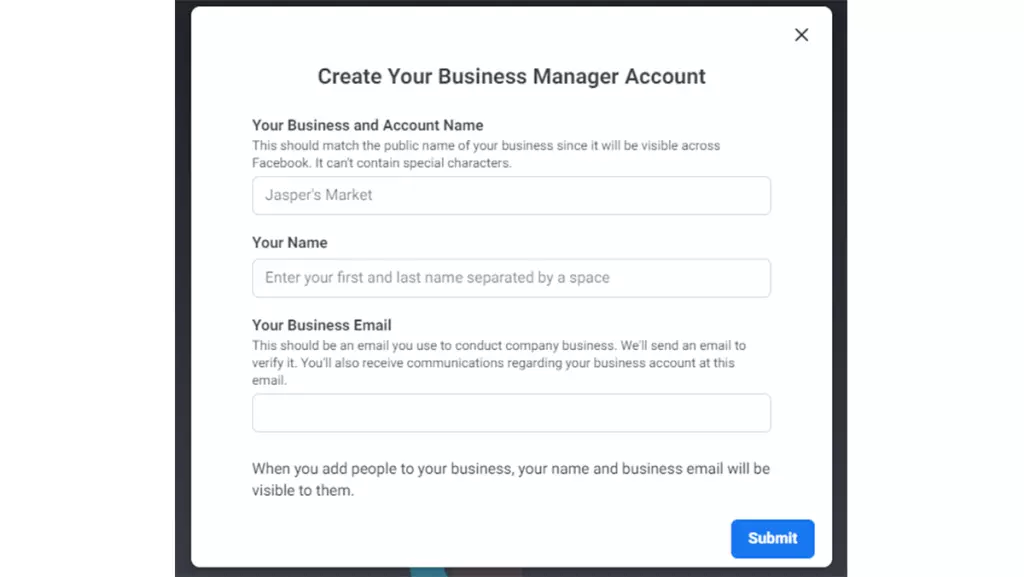 Setting up Facebook Ads Manager